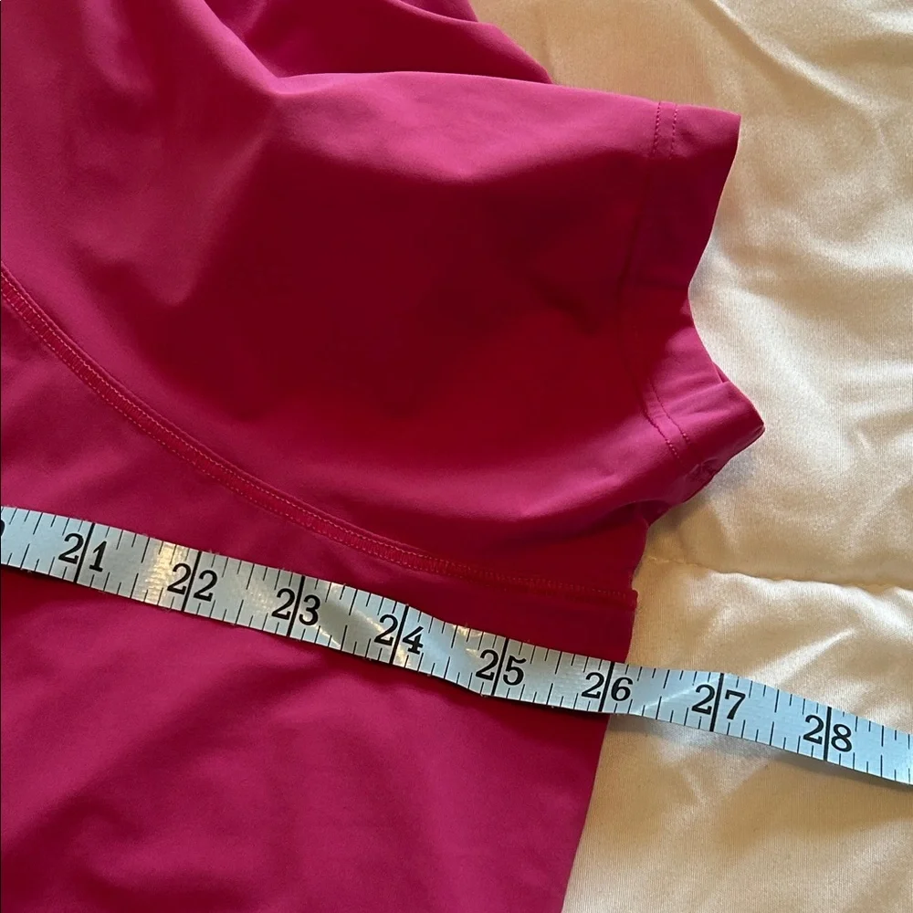 Athleta Magenta Short-Sleeve Layered Tunic - Picture 6 of 7